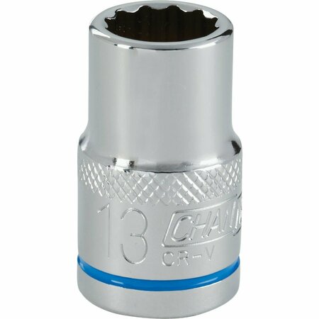 CHANNELLOCK 1/2 In. Drive 13 mm 12-Point Shallow Metric Socket 397636